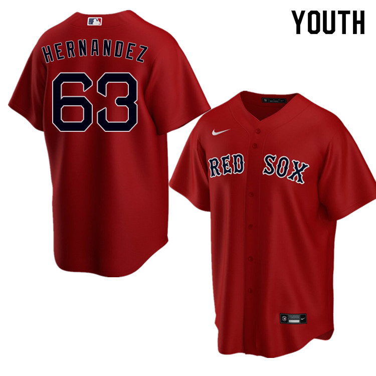 Nike Youth #63 Darwinzon Hernandez Boston Red Sox Baseball Jerseys Sale-Red